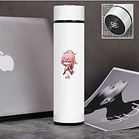 Bình giữ nhiệt đựng nước in hình nhân vật YAE MIKO game GENSHIN IMPACT anime chibi tiện lợi xinh xắn