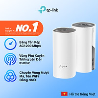 Bộ Phát Wifi Mesh TP-Link Deco M4 (2-pack) Băng Tần Kép MU-MIMO AC1200 - Hàng Chính Hãng