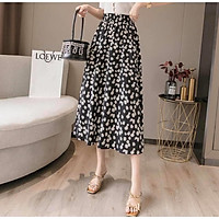 Chân váy dài nữ hoa cúc mùa hè siêu xinh