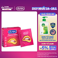 Bao cao su Durex Pleasuremax Hộp 3 Bao