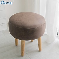 Ghế Đôn Tròn Sofa OCHU Chân Gỗ Thông - Chubby Stool