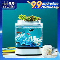 hồ cá mini xiaomi hàng nhập khẩu thông minh (không cá và cây, đồ trang trí)
