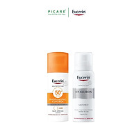 KEM CHỐNG NẮNG EUCERIN SUN CREME TINTED CC FAIR SPF50+ TẶNG XỊT KHOÁNG 50ML