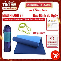 Thảm Tập YoGa miDoctor + Bao Thảm Tập Yoga + Dây Thảm Tập Yoga (Giao Màu Ngẫu Nhiên)
