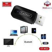 USB thu bluetooth Music + Jack âm thanh 3.5 mm, Bluetooth 2.0, thiết kế nhỏ gọn, bắt mắt, dễ dàng kết nối hệ thống âm thanh, hàng chính hãng