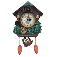 Vintage Cuckoo Wall Clock, Intelligent Tell Time Alarm Clock Decorative Clock for Children Room