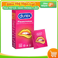 Bao cao su Durex Pleasuremax Hộp 12 Bao