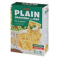 Bánh soda yến mạch cao cấp Meiji 104g/ hộp