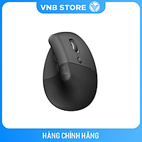 Chuột công thái học không dây Logitech Lift Vertical - Bluetooth|USB Logi Bolt, Silent giảm ồn, 4 nút tùy chỉnh, tương thích với Windows/macOS/iPad/PC - Hàng chính hãng