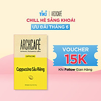 Cà phê Cappuccino Sầu Riêng - Cafe hoà tan Archcafé (hộp 12 gói x 18.5g)