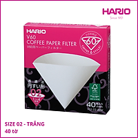 Giấy Lọc Cà Phê Hario V60 Size 02 - 40 tờ - VCF-02- 40W