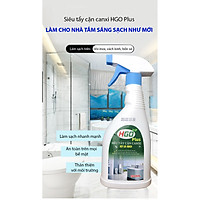Siêu tẩy cặn canxi nhà tắm HGO Plus tẩy sạch vòi inox, vách kính, bồn cầu, lavabo. Chai 500ml