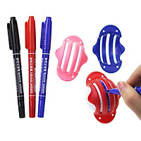 Golf Ball Liner Marker Drawing Tool Sign Line Alignment Template Practice Training Aids Putting with 3 Pens