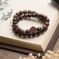 Chuỗi Vòng Tay Sánh Chìm Mix Charm Hoa Sen DRA137 - Mang Lại Bình An Thư Thái