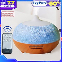 Máy Xông Tinh Dầu Vân Gỗ Cao Cấp Dung Tích 500ML Chuyên Dụng Cho Phòng Lớn
