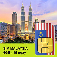 Sim 4G Malaysia Gói 4GB Trong 15 Ngày