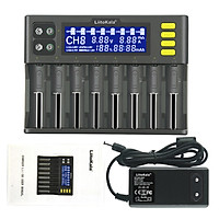 LiitoKala lii-S8 Battery Charger Li-ion 3.7V NiMH 1.2V Li-FePO4 3.2V IMR 3.8V charger for 18650 26650 21700 26700 AA AAA