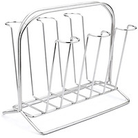 Giá úp ly, cốc inox cao cấp sáng bóng kiểu Hàn Quốc ST-032 (210 x 120 x 175 mm)