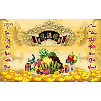 Tranh dán tường bàn thờ, phòng thờ