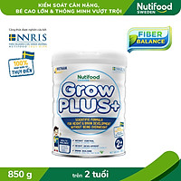 Sữa Bột Growplus+ Trắng Giúp Trẻ Phát Triển Chiều Cao Và Não Bộ, Không Thừa Cân 850g