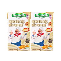 Combo 2 Creamer đặc Sữa pha chế có đường Nuti Hộp 380g CB2.SDH01TI NUTIFOOD