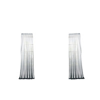 2 Panel Window Valance Drape Gradient Color Sheer Voile Curtain Drapery 55x96"