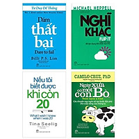 Combo 4 Cuốn Sống Đời Bức Phá: Nếu tôi biết được khi còn 20 + Nghĩ khác - Làm thế nào để tận dụng tốt nhất mọi thứ + Dám thất bại + Ngày xưa có một con bò
