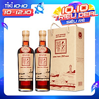Cặp 2 chai nước mắm Tĩn cá cơm than nhãn đỏ 40N (500ml/chai)