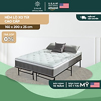 Nệm lò xo túi hút chân không cao cấp Zinus - Extra Firm Spring Mattress 25cm