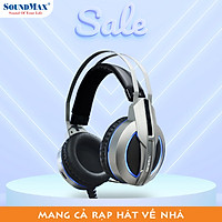 Tai Nghe Chơi Game Âm thanh Vòm 7.1 Có Đèn LED RGB SoundMax AH712 | Tai Nghe Chụp Tai Có Micro Tích Hợp SoundMax AH-712 | Gaming Headset - Hàng Chính Hãng