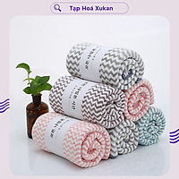 Combo 5 khăn tắm, gội đầu lông cừu Hàn Quốc cao cấp