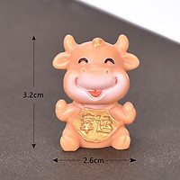 Mô hình trâu vàng tân sưu size mini trang trí tiểu cảnh, terraium quà tặng trang trí