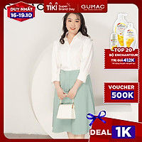 Chân váy nữ GUMAC thiết kế oversize thắt nơ VA970