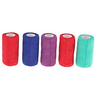 5x Pet Horse Dog Cat Puppy Non Woven Vet Wound Cohesive Bandage Wrap Tape S