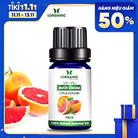 Tinh dầu bưởi chùm Citrus paradisi 10ml/ Hương thơm ngọt ngào, ấm áp/ Tinh dầu thiên nhiên nguyên chất xông phòng, thư giãn tinh thần, giảm chứng mất ngủ, khử mùi hiệu quả/ Thích hợp dùng với đèn xông và máy khuếch tán.
