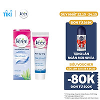 Kem tẩy lông cho da nhạy cảm Veet Silk Fresh 25g