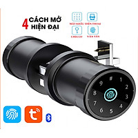 Khóa cửa Vân tay nắm tròn thay thế khoá nắm tròn cũ - Dùng APP TUYA