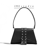 Túi xách nữ /1992 s t u d i o/ DIAGAN BAG/ màu đen kẹp nách dây da bản lớn cá tính