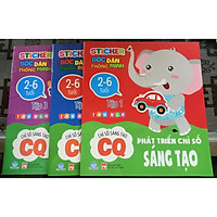 Bộ 3 cuốn Sticker bóc dán thông minh - Phát triển chỉ số sáng tạo CQ