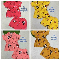 combo 4 bộ đùi pijama mặc nhà mát