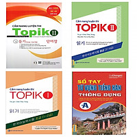 Combo Trọn Bộ Cẩm Nang Luyện Thi Topik (3 Cuốn) + Cuốn sổ tay tiếng hàn thông dụng trình độ A