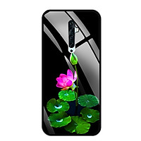 Ốp Lưng Kính Cường Lực Cho Điện Thoại Oppo Reno 2F - 03093 0296 LOTUS02 - Hàng Chính Hãng