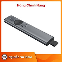 Bút trình chiếu từ xa Logitech Spotlight - không dây đến 30m, kết nối Bluetooth và USB, phóng to để nhấn mạnh, điều khiển con trỏ bật video - Hàng chính hãng
