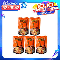Lốc 5 Gói Lớn Snack Bim Bim Bánh Tăm Que Dorkbua Lotus Vị Thịt Heo Xông Khói Cam (55g /gói) Nhập Khẩu Từ Thái Lan, Không Chất Bảo Quản, Ăn Là Ghiền