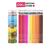 Bút chì màu cốc học sinh Deli - 12/18/24/36 màu - 7012/7013/7014/7015
