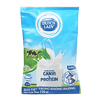 Sữa Dutch Lady Không Đường Bịch 220Ml