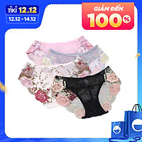 Combo 5 quần lót nữ chất ren lưới thêu hoa cao cấp - ZQ1136