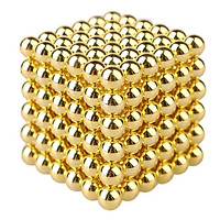 Khối 216 nam châm bi xếp hình sáng tạo (size 5mm Gold)
