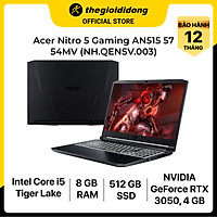 Laptop Acer Nitro 5 AN515 57 54MV i5 11400H/8GB/512GB/4GB RTX3050/15.6"F/144Hz/Win11/(NH.QENSV.003)/Đen - Hàng chính hãng