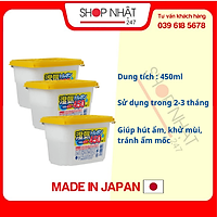 Combo 3 hộp hút ẩm 450ml nội địa Nhật Bản